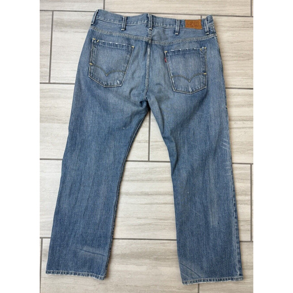 Levi's Red Collection Limited Edition Straight Leg Jeans Distressed Men's 38X30 - Picture 2 of 7